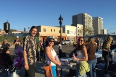 Some of the homeless Easter team getting ready to serve food on Easter
