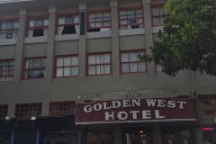 The front entrance of the Gold West Hotel San Diego.
