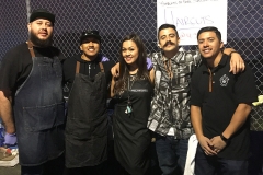 The amazing homeless hair cutting team: Eric, Wylie, Tammy, Mario, Jose