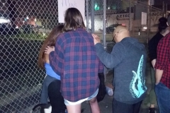 Anne and Paul pray for a homeless women who had been crying about her situation.