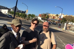 Dan and a few homeless friends on Easter in San Diego