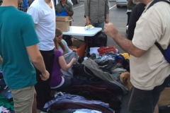 Jared helping Keith during Streets of Hope Easter homeless event