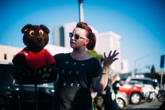 Ventriloquist Natalie Miller entertains San Diego's Homeless