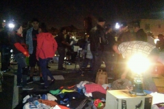 Getting ready to pass out clothing and other donations to San Diego's homeless for our Thanksgiving event 2015.
