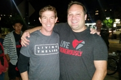 Parker and Dave serving the homeless in San Diego!