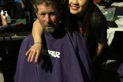 Tammy and Andrew before he gets his hair cut.