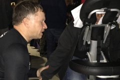 David prays for a homeless women while giving her a massage.