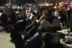 Look at that line to cut San Diego's homeless hair for our Christmas event.