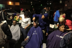 Thanks to the amazing volunteers who showed up to cut the homeless' hair in San Diego for Christmas.