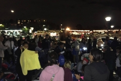 The homeless in San Diego receive clothing and food donations during Christmas.