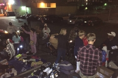 Some of the donations for the Streets of Hope San Diego Christmas event.