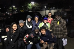 Monday Night Feeding San Diego's homeless in the rain.
