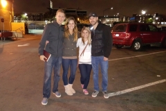 Dan, Amy, Ashley and Peter serving the homeless in the Streets of Hope