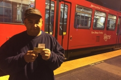 Bus Pass Given to David from the Streets of Hope San Diego