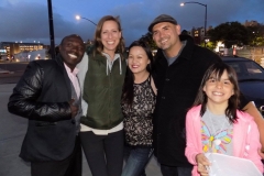 Conrad, Anne, Tammy, Eric and a homeless girl on the streets of San Diego.