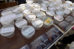 The Lids of Encouragement Easter table, look at all those encouraging words.