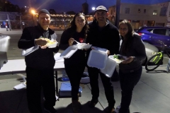 There was some extra food from feeding the homeless so let's eat!