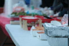 Some of the Easter food for the homeless.