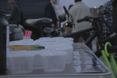 The Lids of Encouragement table for San Diego's homeless.
