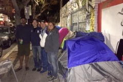 The tent is built and ready to sleep in!