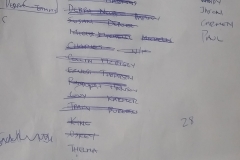 Homeless haircuts list on the streets of San Diego.
