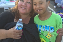Santos and his mom at our special event in downtown San Diego.