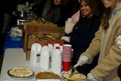 Almost ready to serve the homeless a hot Christmas meal!