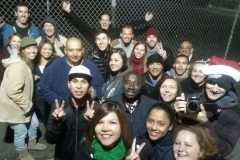 The make-a-funny-face shot from some of the Streets of Hope volunteers at our Christmas event.