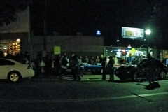 A view from across the street at our homeless San Diego event.