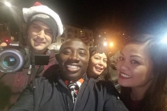 Ready to serve the homeless on the streets of downtown San Diego for Christmas.