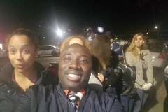 Keisha, Conrad and Ciera at the Streets of Hope San Diego homeless Christmas event.