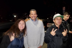 Peace on the streets to the homeless from Tammy, Jess and Carlos