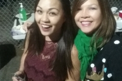 Tammy and Emma at our Christmas homeless event.