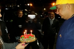 Birthday cake for our homeless friend David.
