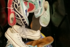 Shoes from RoadRunnerSports for the homeless downtown San Diego.