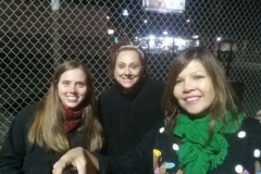 Jenn, Jackie and Emma helping the homeless on Christmas.