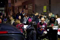 Over 150 homeless people eat a hot meal at our Christmas event.