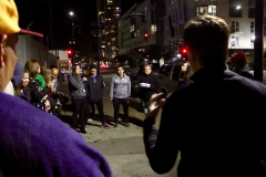 The Streets of Hope San Diego circle up at our Christmas event.