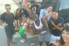 Our main man Conrad and his team of food preparers getting ready to feed the homeless on 9/11.