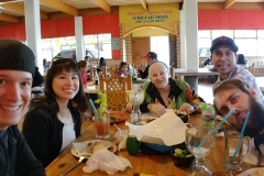 Lunch in Tijuana with Dan, Leslie, Diane, Carlos and Nate after visiting the vet in Tijuana to pick up Giselle's ashes.