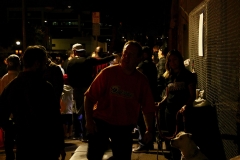 A homeless man is excited about just getting his hair cut for free downtown San Diego