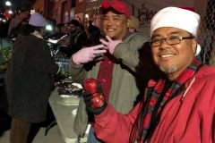 Peace on Christmas as we feed, cloth and cut hair for the homeless.