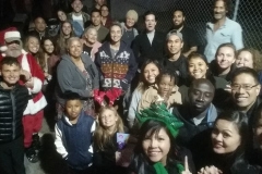 Another great selfie of some of the Streets of Hope volunteers feeding the homeless downtown on the streets of San Diego.