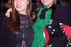 Tammy and Emma dressed up and happy to feed the homeless on Christmas.