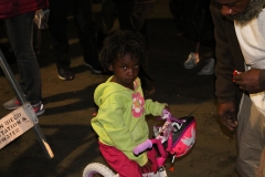 Homeless girl, Christiana seemed to have enough photos taken of her after getting her bike as a Christmas gift.