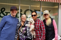 Dan, Diane, Carlos and Kelsey rescue little Goya.