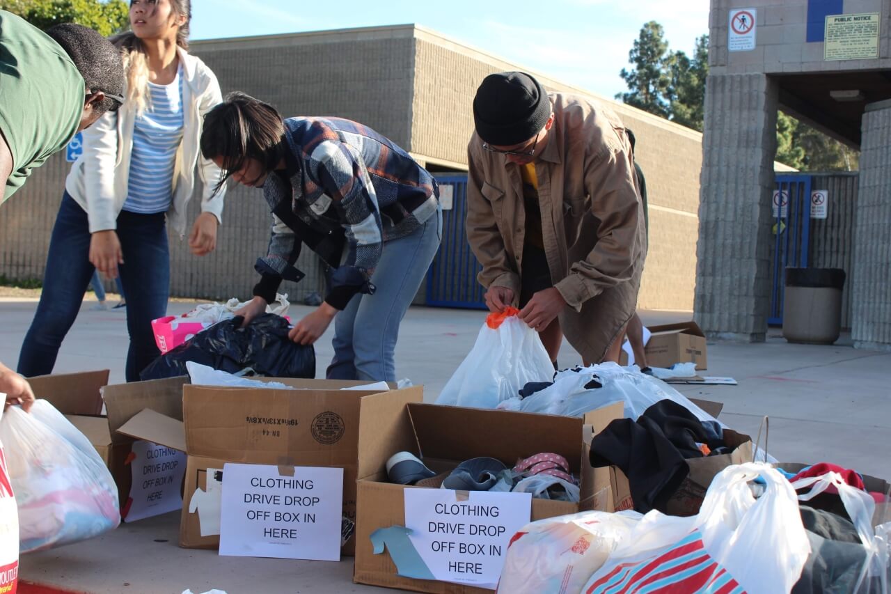 The Acts of Kindness homeless clothing drive drop boxes were overflowing
