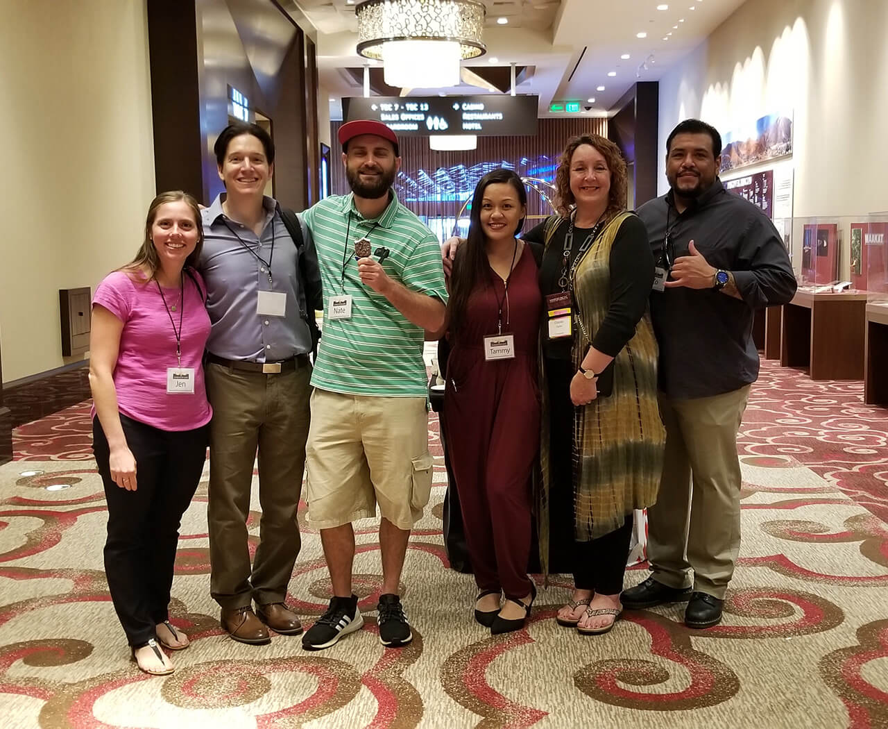Jen, Dan, Nate, Tammy, Celeste and Zo are excited to help San Diego's homeless from the Newport Pacific donations.