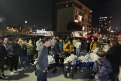Lighthouse Church with the Streets of Hope San Diego getting ready to pass food out to the homeless