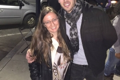 Jenn and Joe at the Streets of Hope San Diego Christmas event.